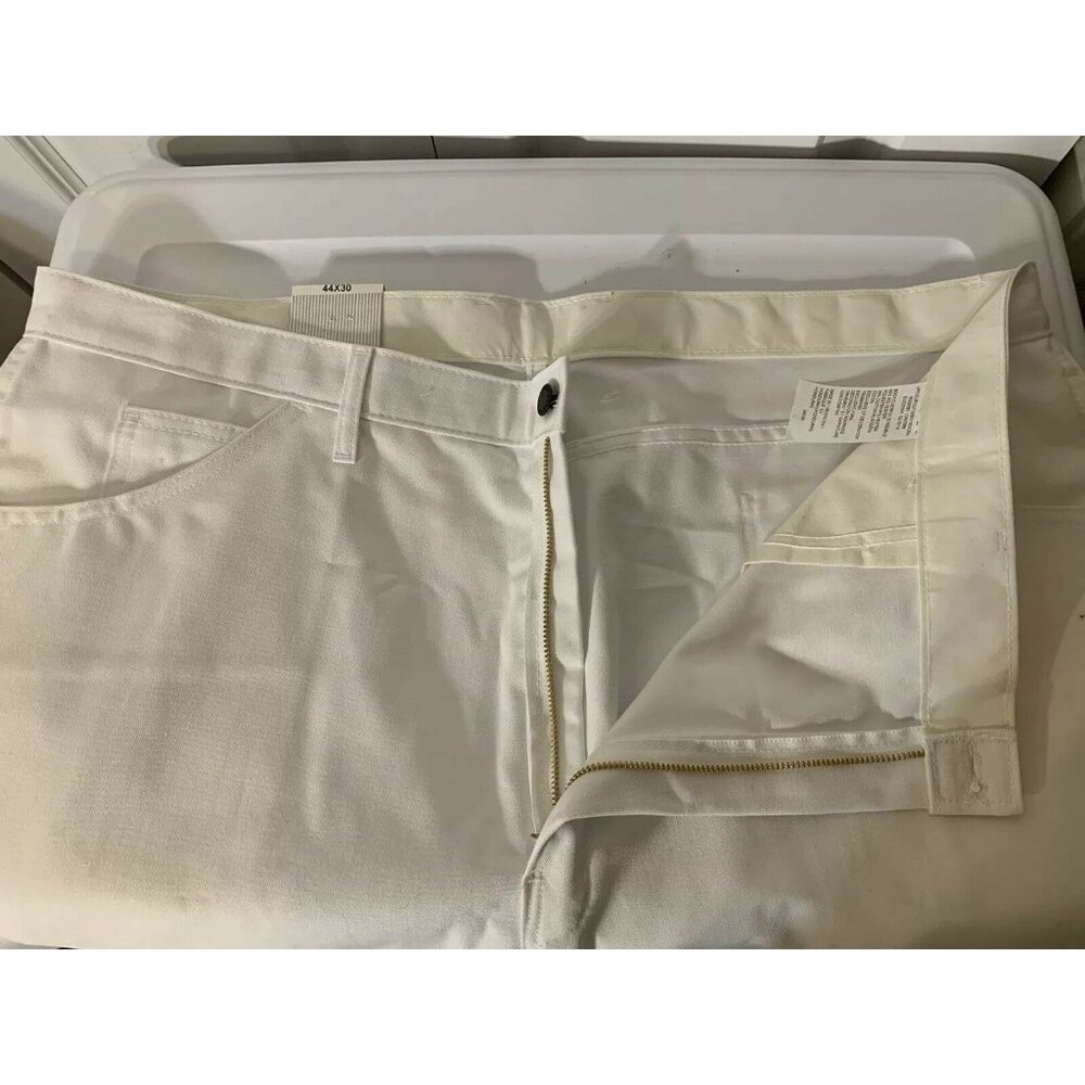 New Dickies Carpenter Painters Pant Jeans White Men 44 X 30 Relaxed Fit Straight - Picture 6 of 6